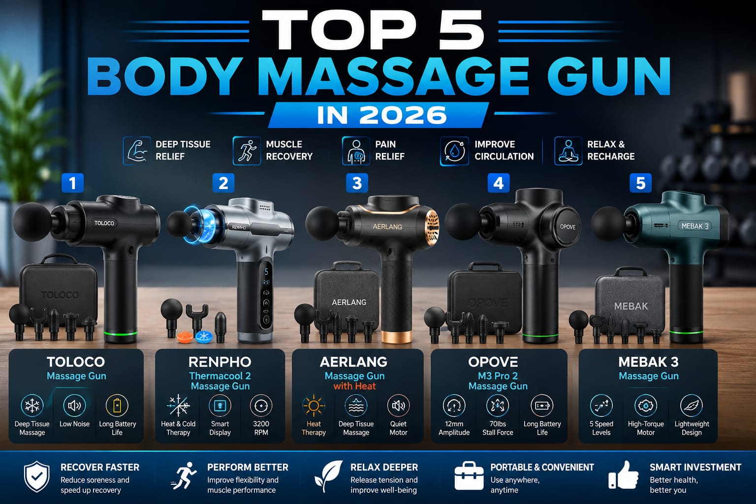 Read more about the article Top 5 Body Massage Gun in 2026